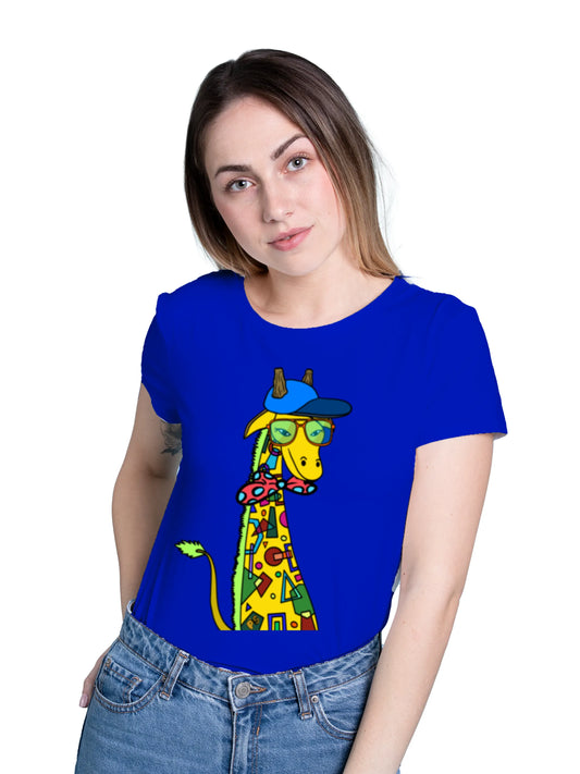 "Giraffe with bow tie" Unisex Regular T-Shirt
