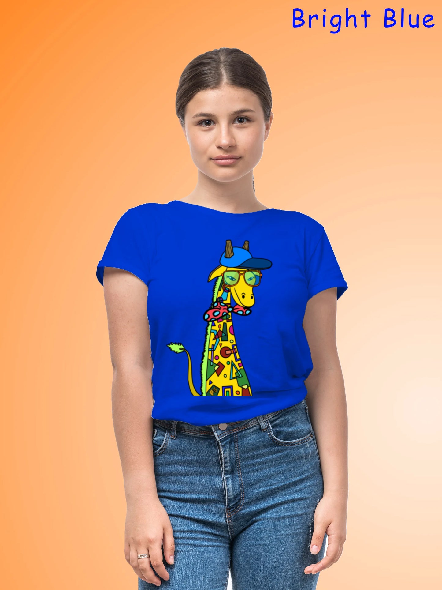 "Giraffe with bow tie" Unisex Regular T-Shirt
