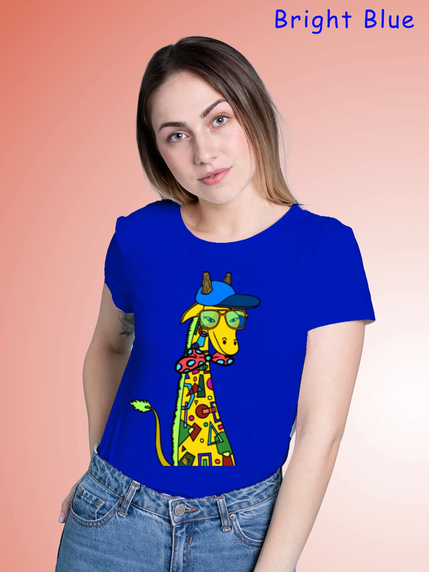 "Giraffe with bow tie" Unisex Regular T-Shirt