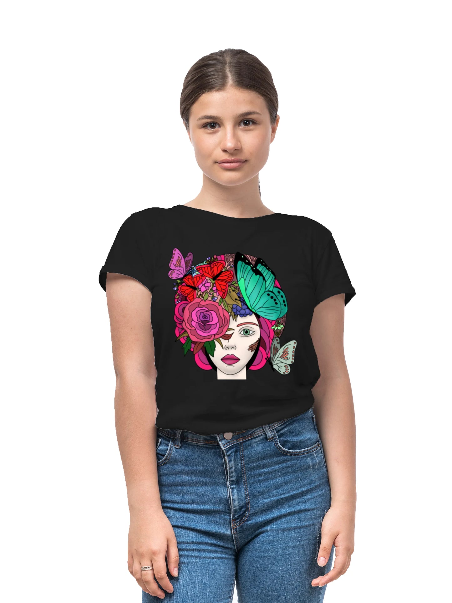 "Butterfly Lady" Unisex Regular T-Shirt