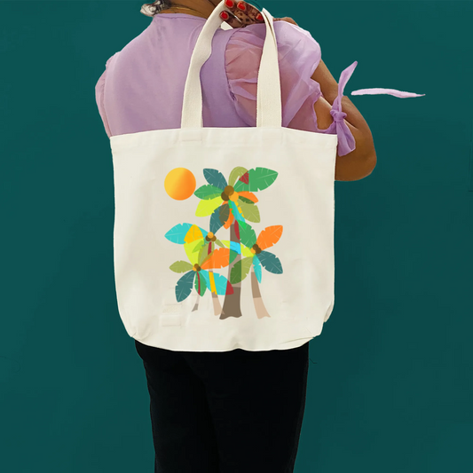 "Palm Trees" Artistic Tote Bag