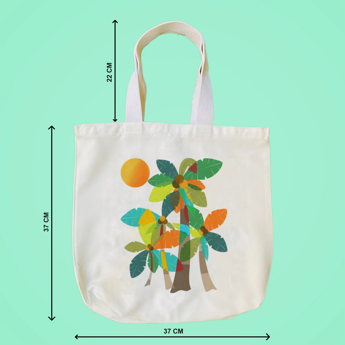 "Palm Trees" Artistic Tote Bag