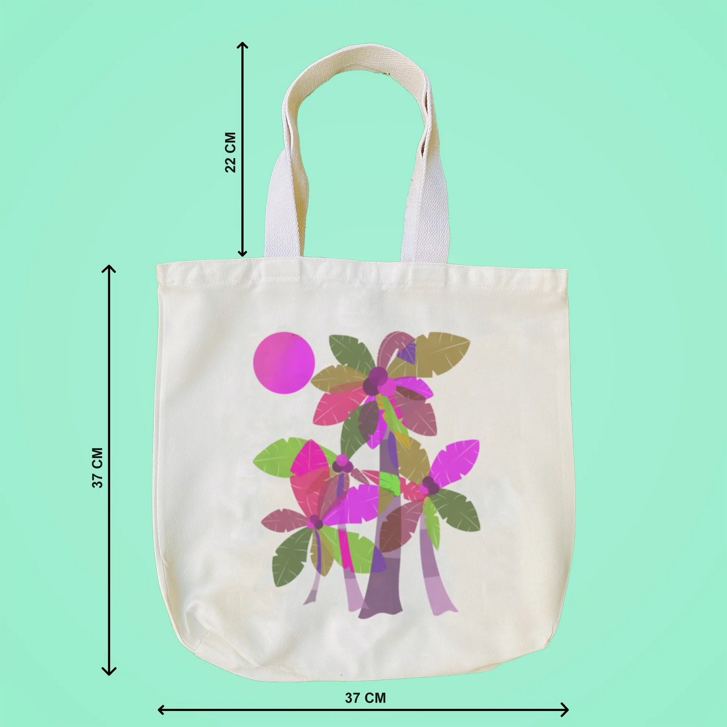 "Palm Trees" Artistic Tote Bag
