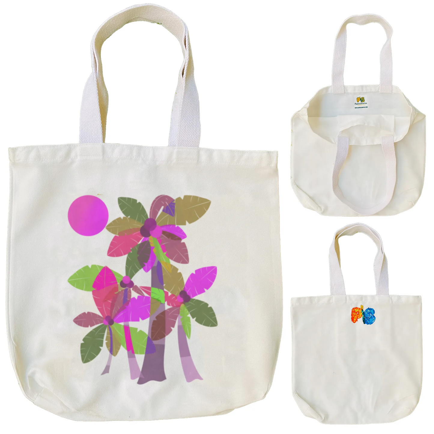 "Palm Trees" Artistic Tote Bag