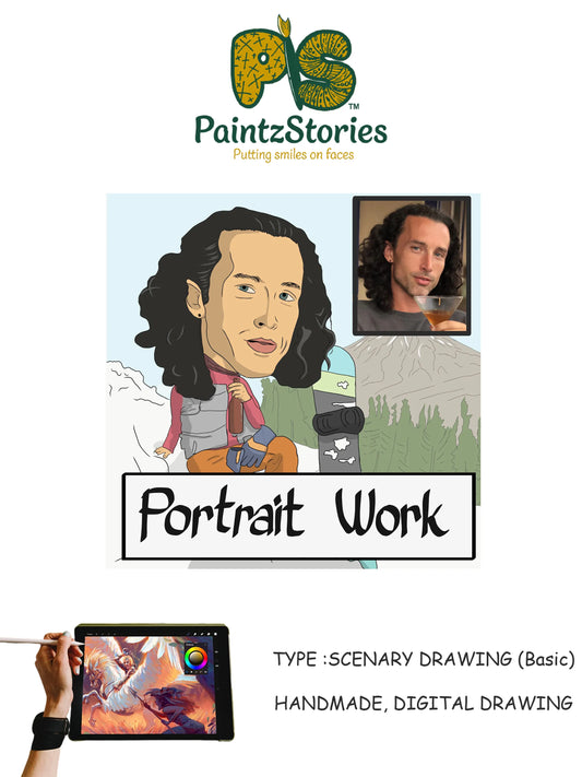 Digital Scenery Portrait