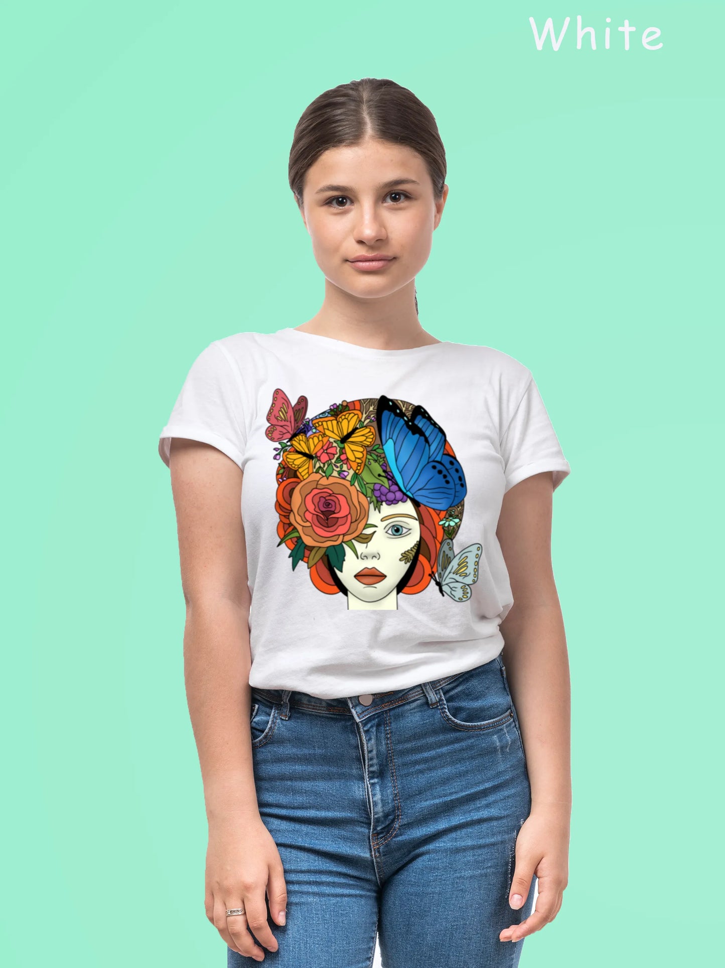 "Butterfly Lady" Unisex Regular T-Shirt