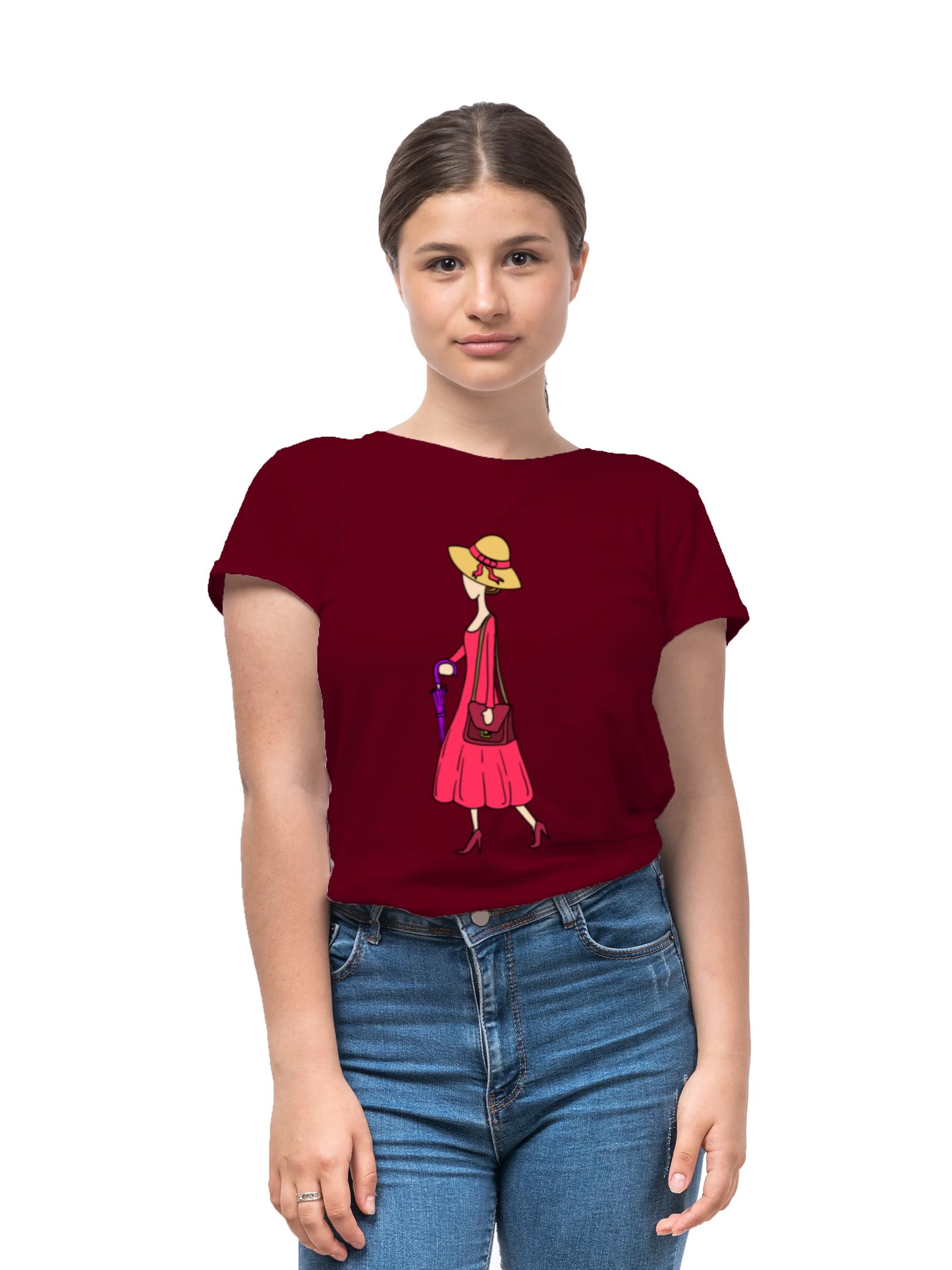 "A walking Lady" Unisex Regular T-Shirt
