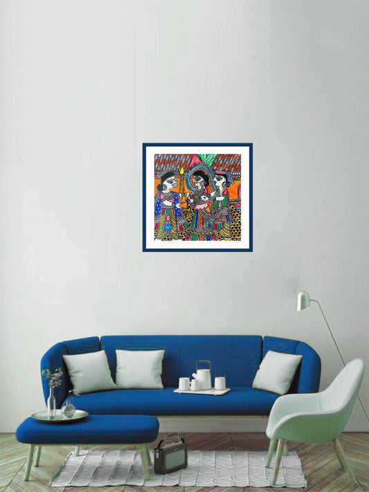 Mithila Marriage Ritual: Spreading Rice puff (Lawa)