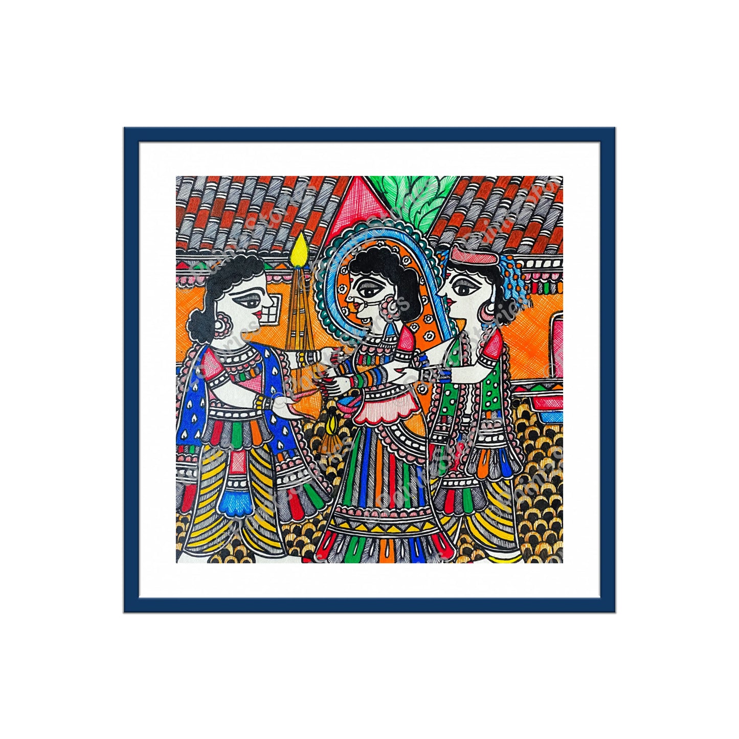 Mithila Marriage Ritual: Spreading Rice puff (Lawa)
