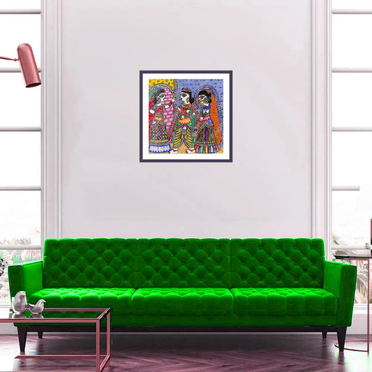 Mithila Marriage Ritual: Dwar Chekai (Blocking the gate of Kohbar room)