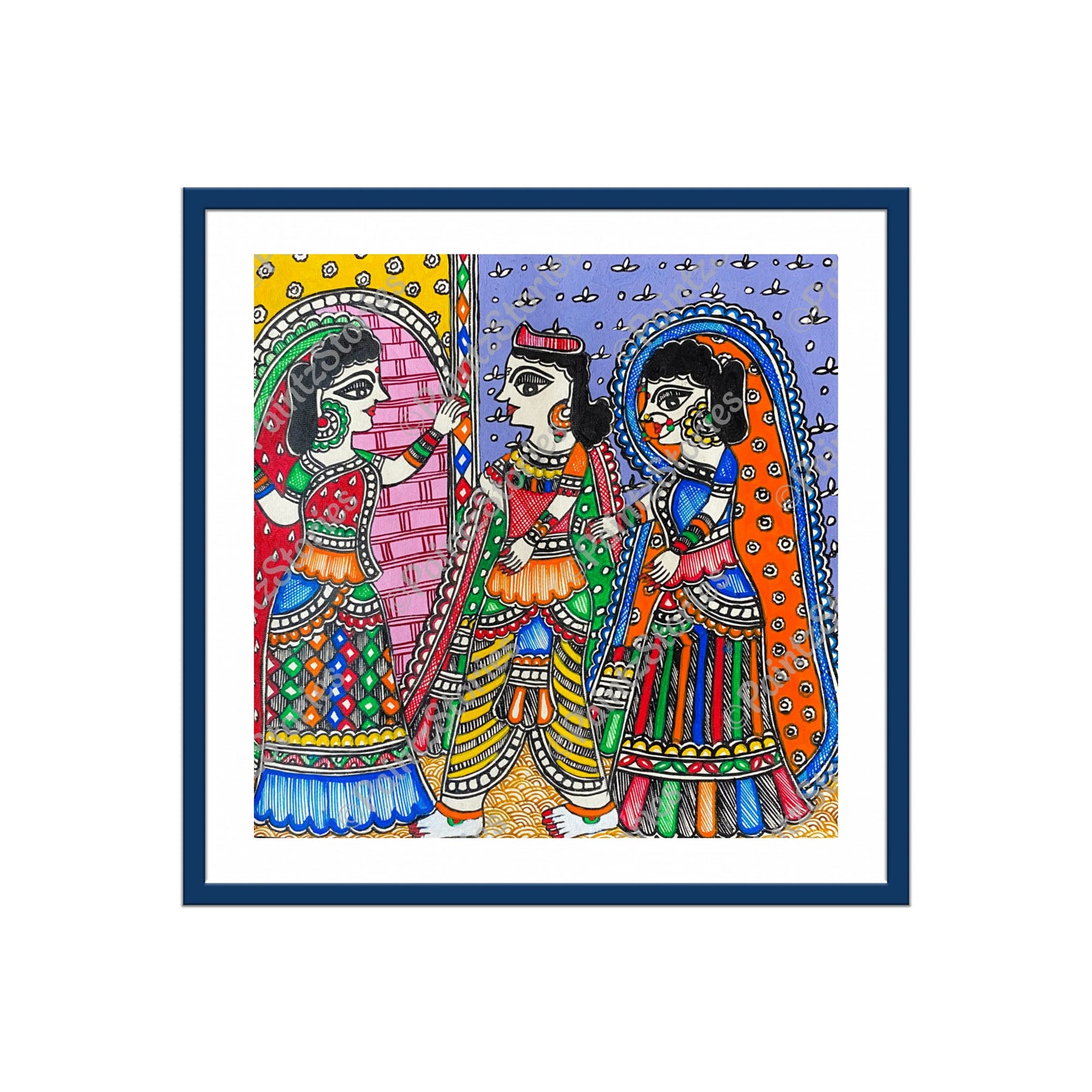 Mithila Marriage Ritual: Dwar Chekai (Blocking the gate of Kohbar room)