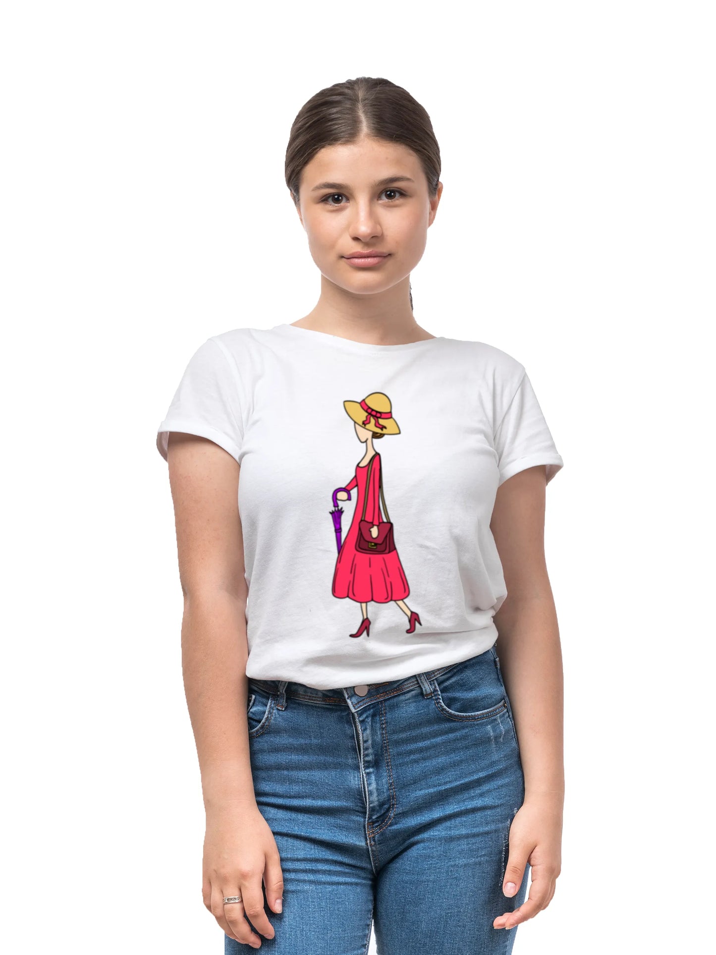 "A walking Lady" Unisex Regular T-Shirt