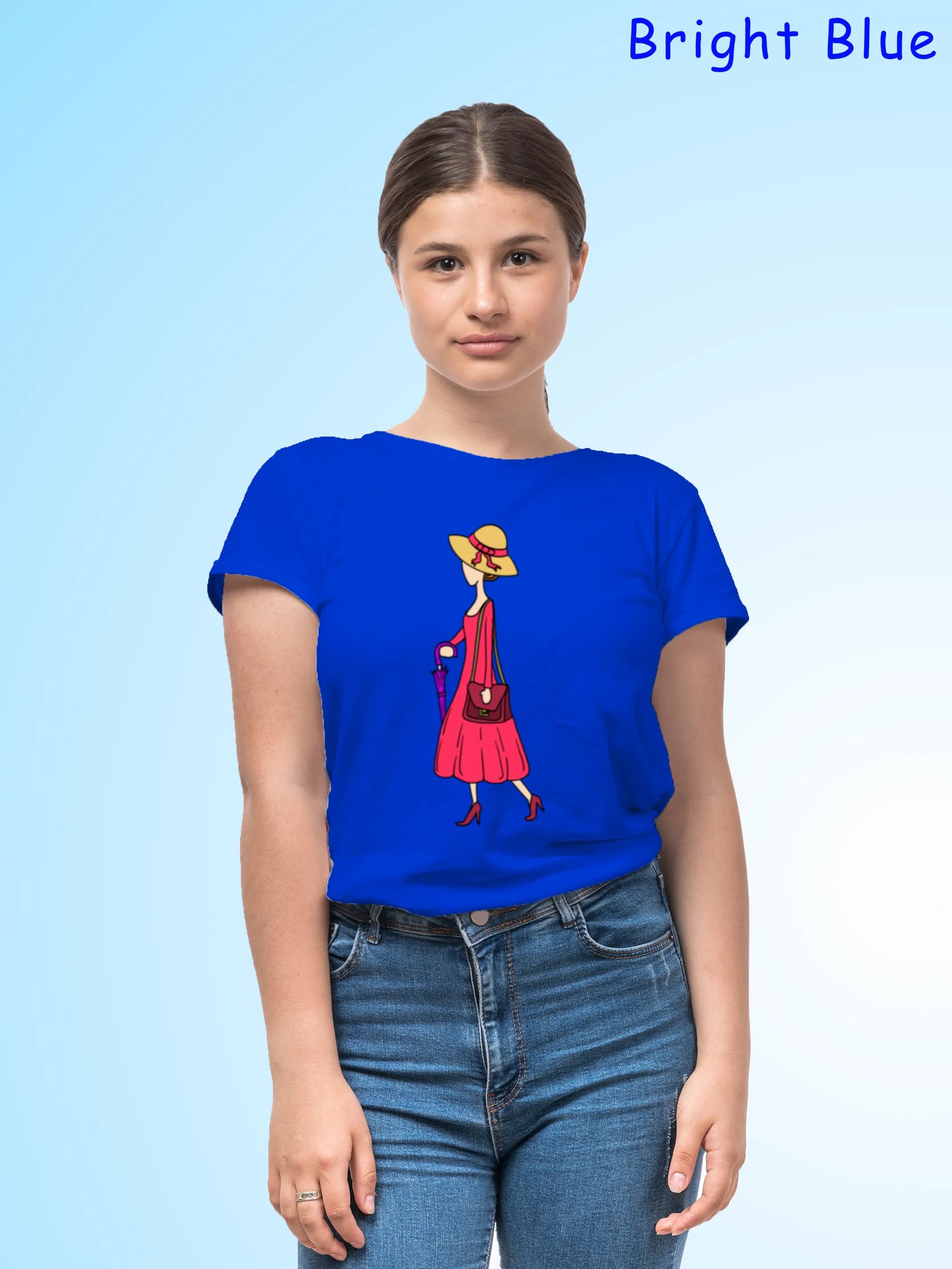 "A walking Lady" Unisex Regular T-Shirt