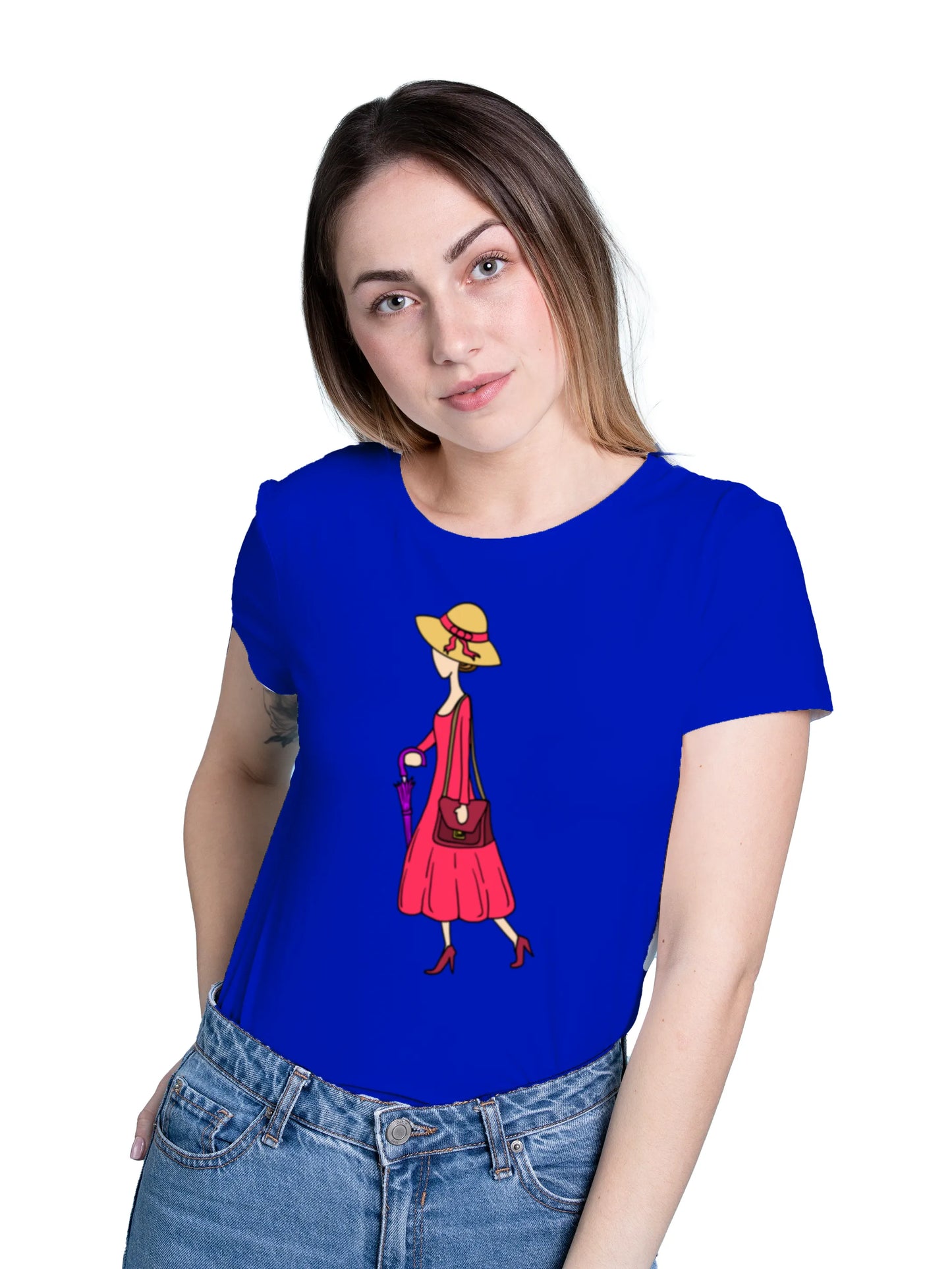 "A walking Lady" Unisex Regular T-Shirt