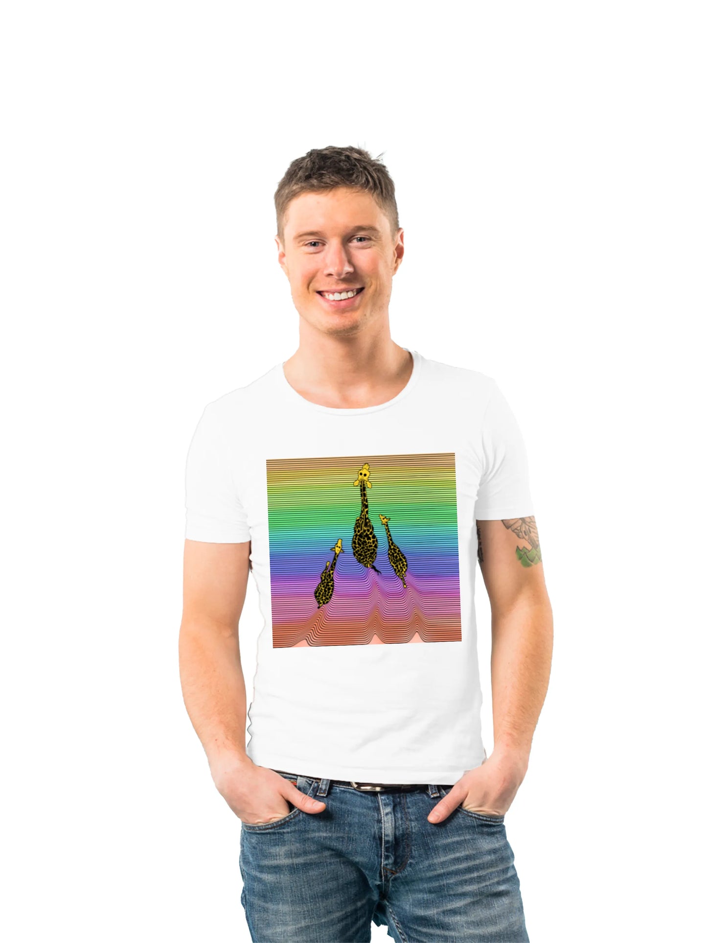 "Three giraffes" Unisex Regular T-Shirt