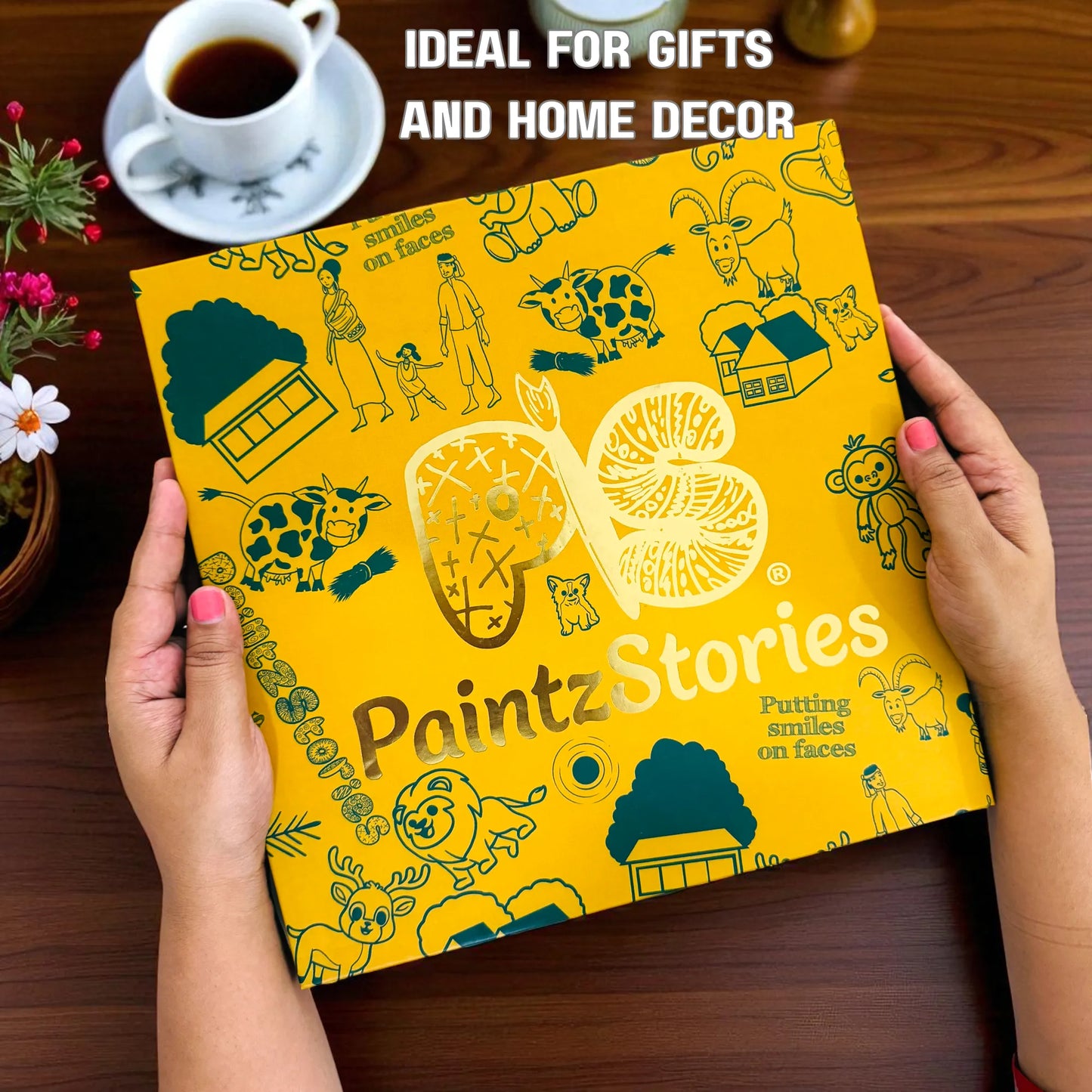 PAINTZSTORIES Decorative Wall Plate for Home Decoration | Ceramic Wall Art Plate | Wall Decor items for Living Room & Bedroom | Handmade Artwork A Walking Lady | Gift for house | 10 INCH