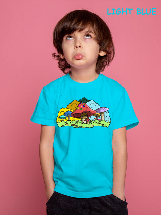 "Colourful mushrooms" Unisex Regular Kid's T-Shirt