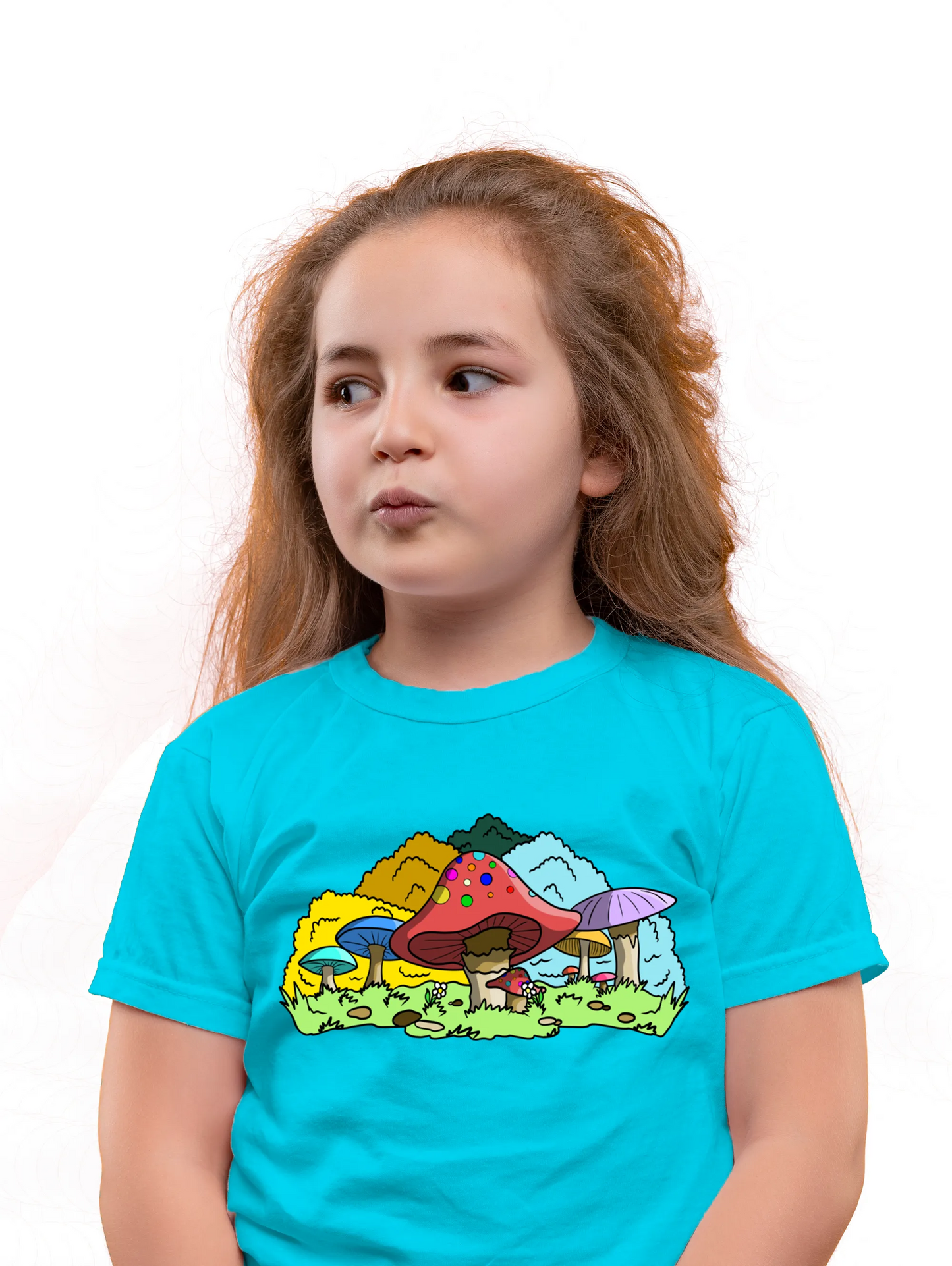 "Colourful mushrooms" Unisex Regular Kid's T-Shirt