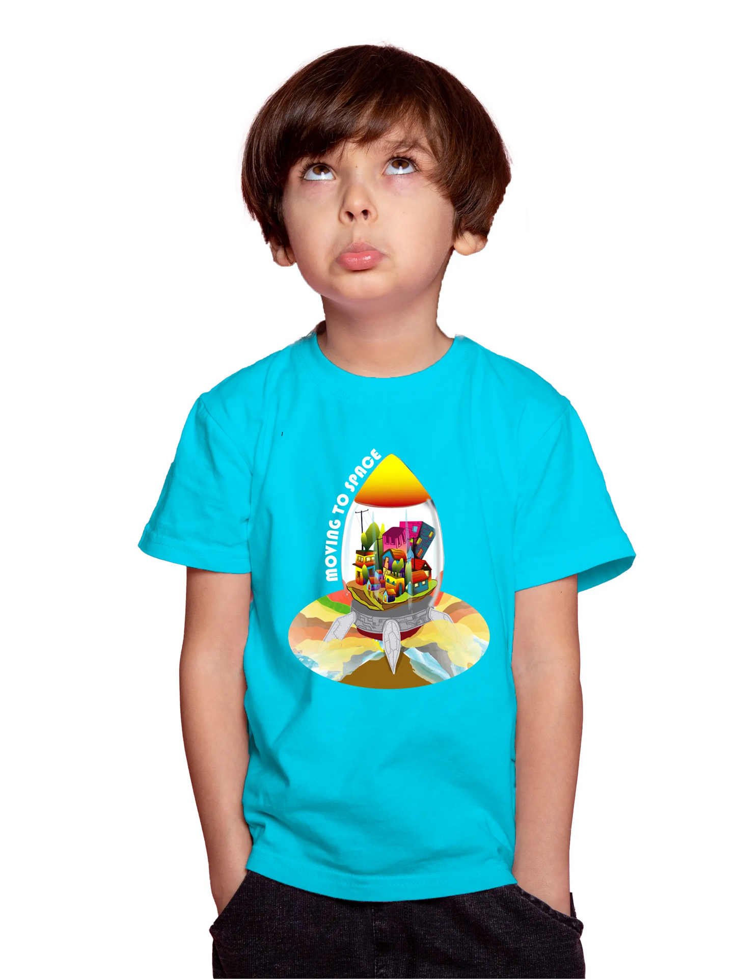 "Escape to Space" Unisex Regular Kid's T-Shirt