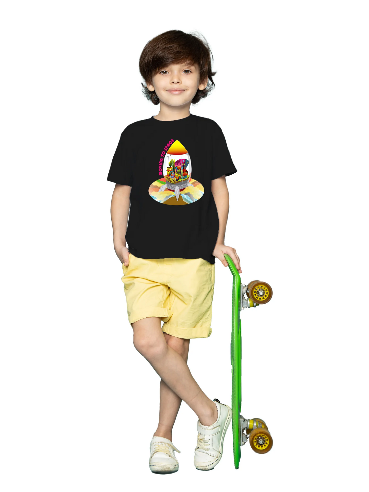 "Escape to Space" Unisex Regular Kid's T-Shirt