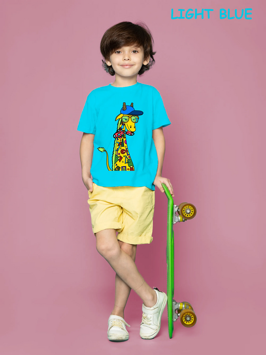 "Giraffe with bow tie" Unisex Regular Kid's T-Shirt