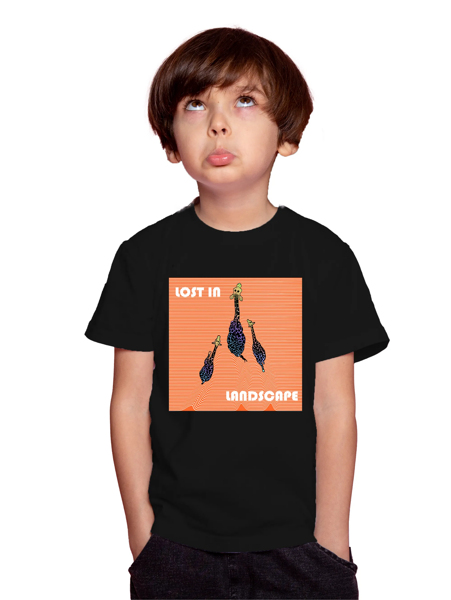 "Three giraffes" Unisex Regular Kid's T-Shirt