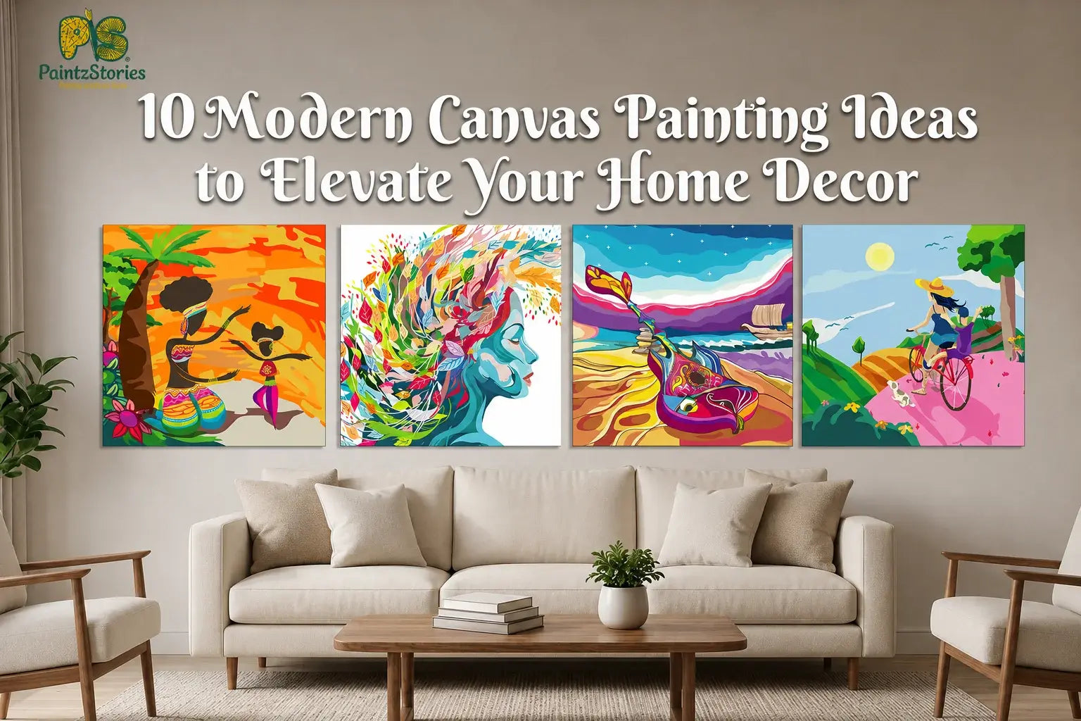 modern canvas painting