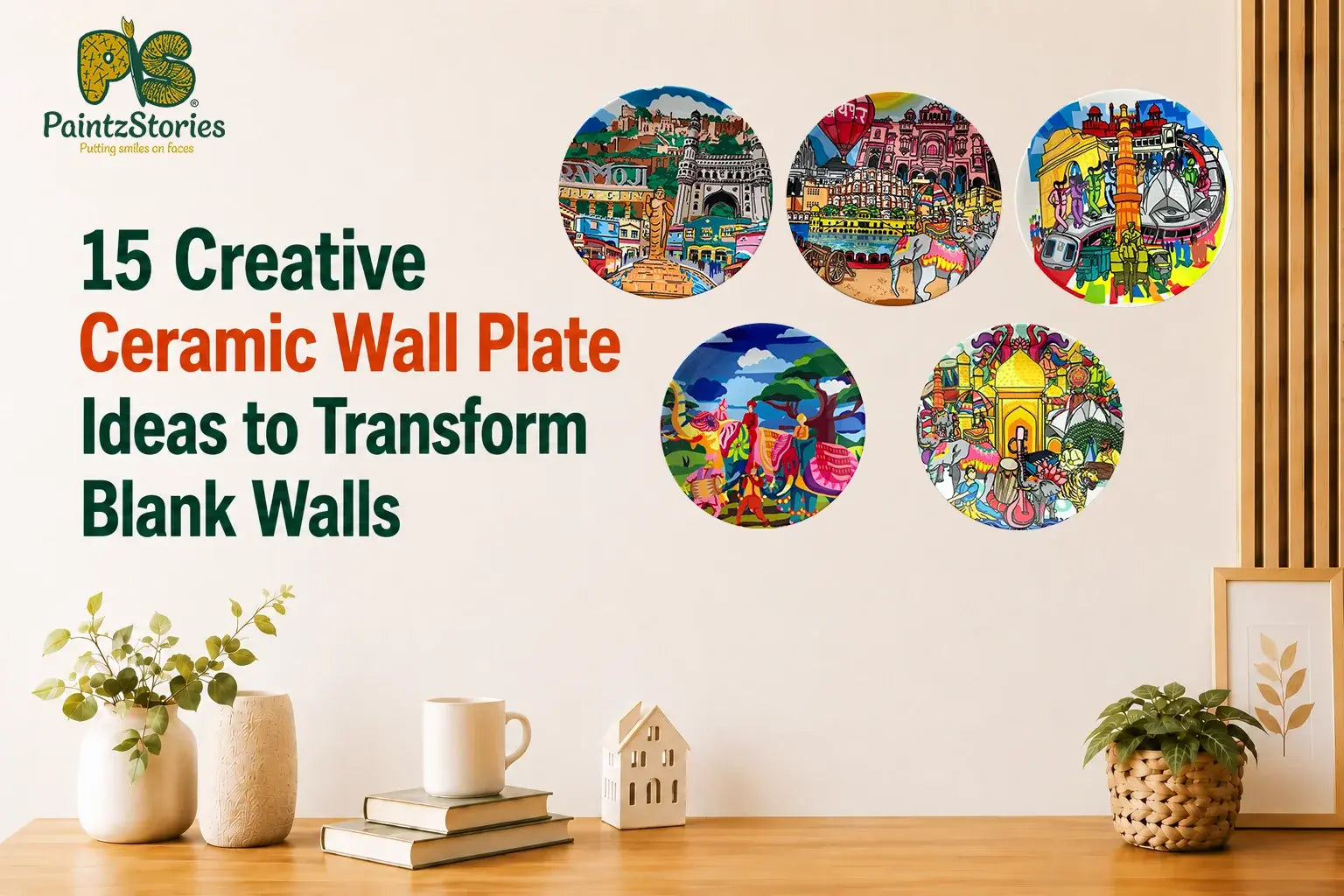  wall decor ceramic plates 