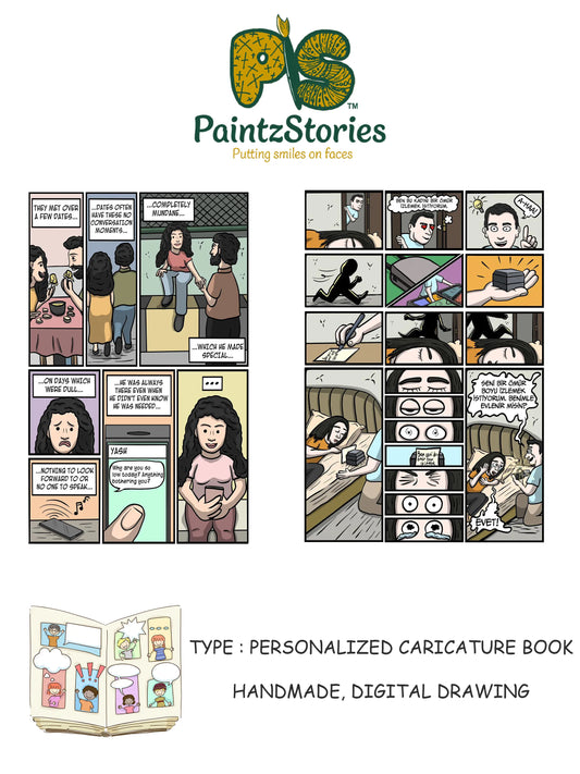 Personalized Caricature Book (upto 3 pages)