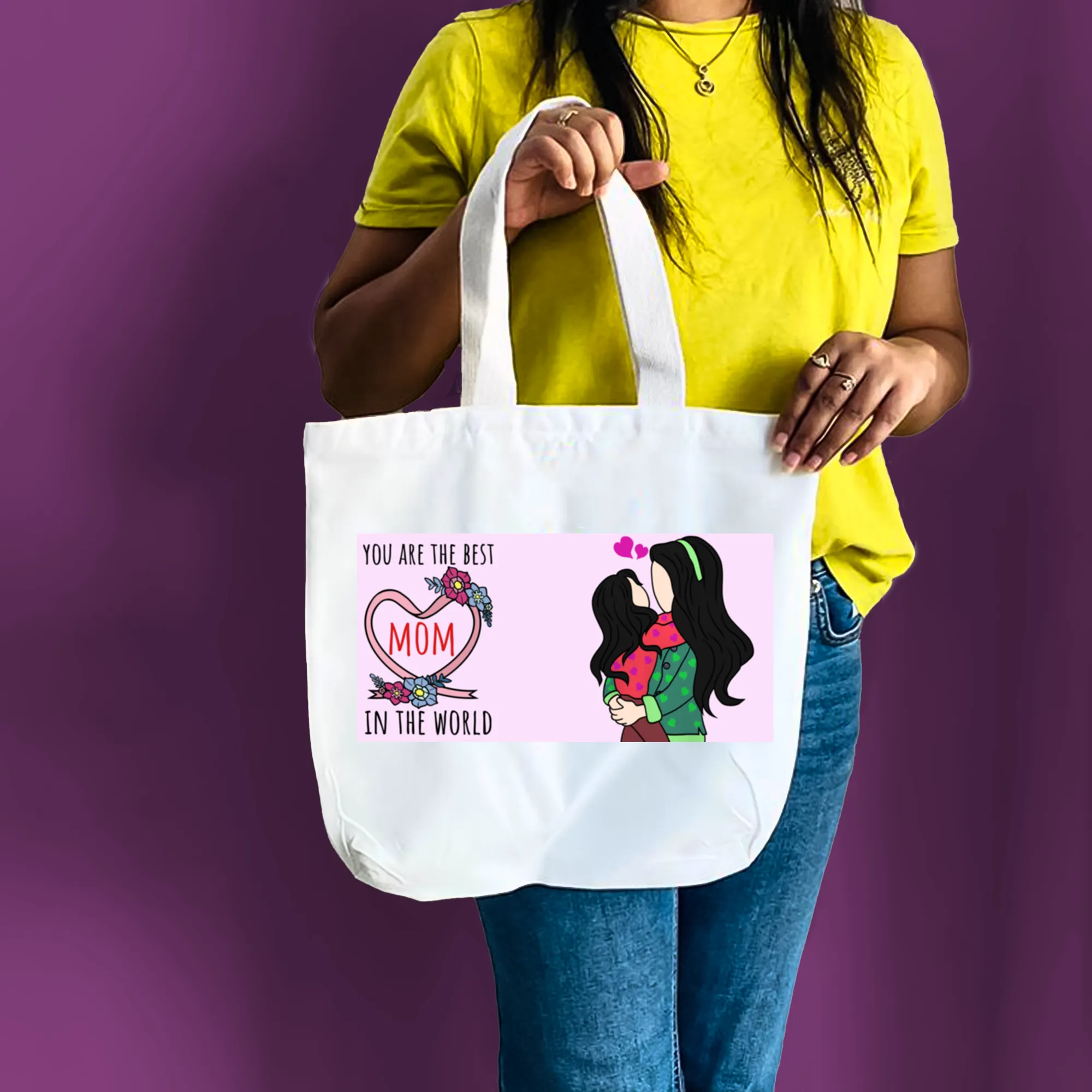 "Mother's love" Artistic Tote Bag