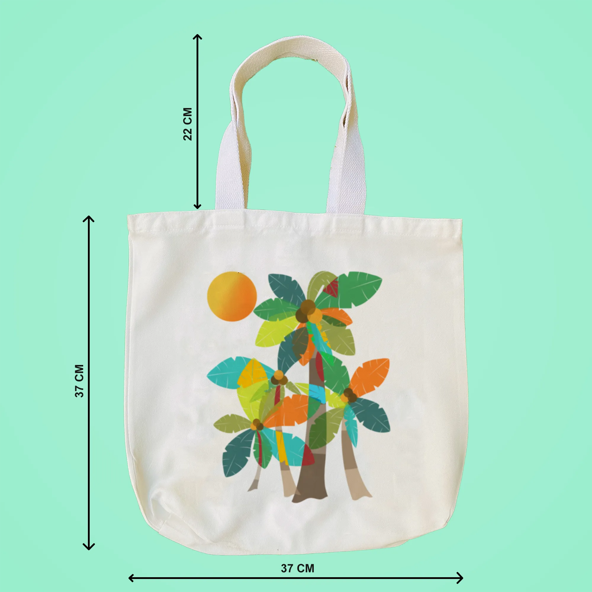 "Palm Trees" Artistic Tote Bag