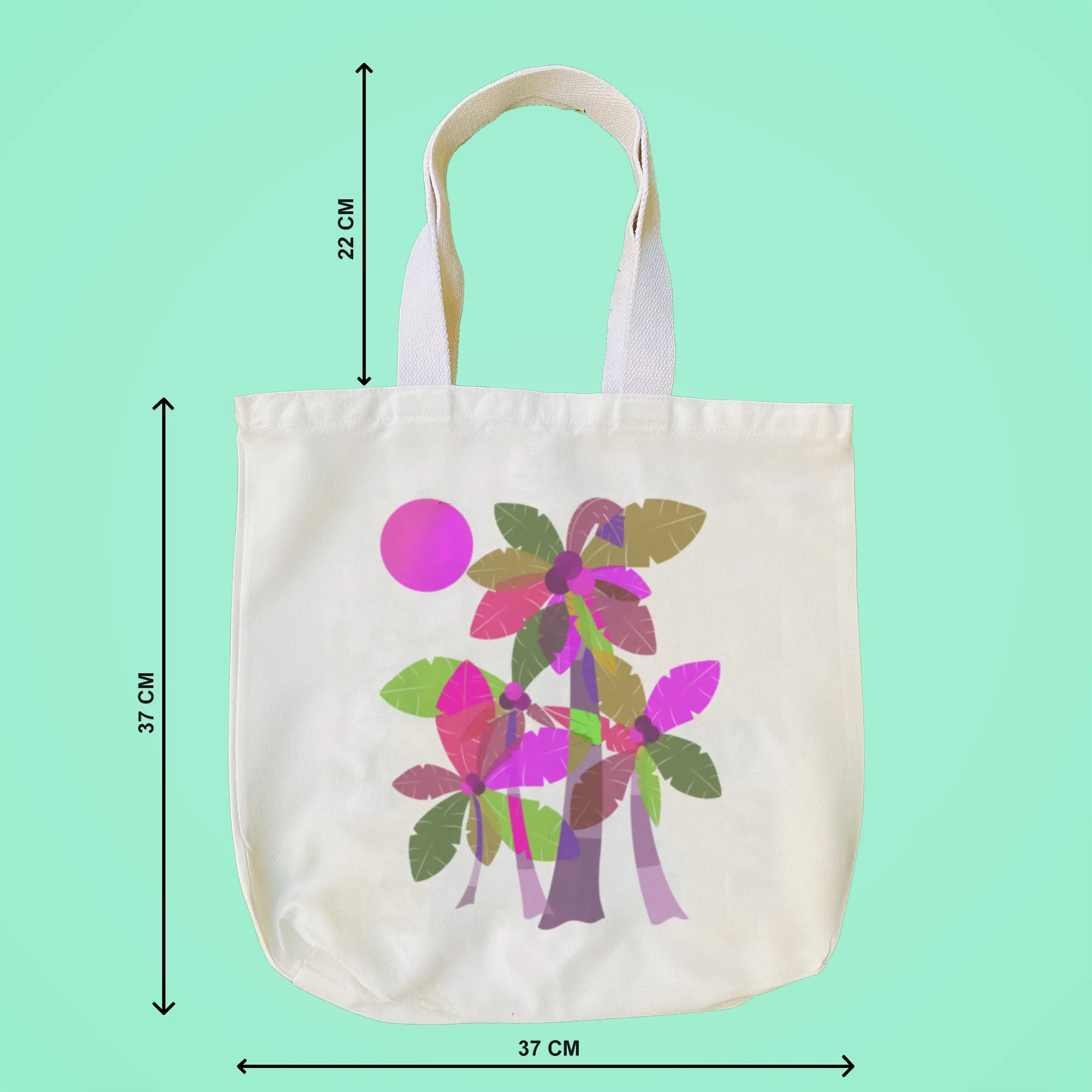 "Palm Trees" Artistic Tote Bag
