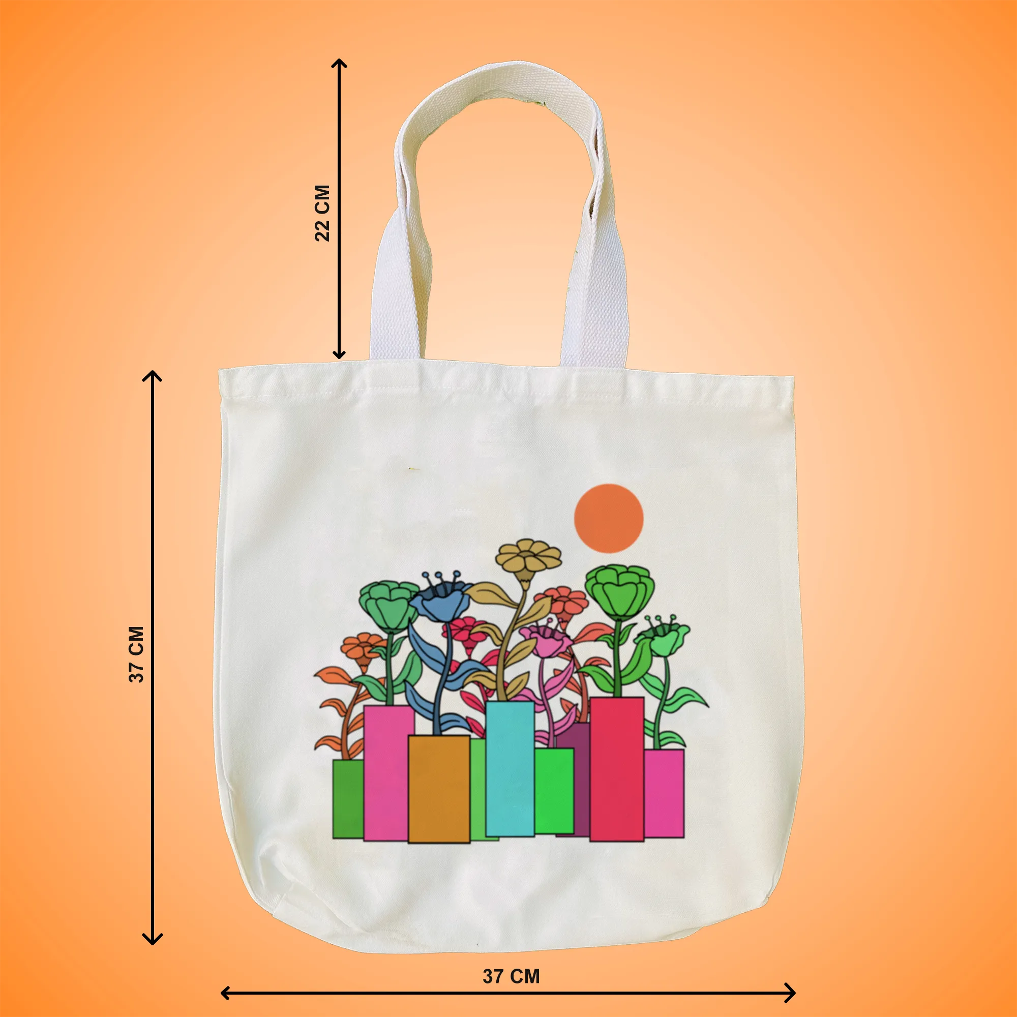 "A Garden of Joy" Artistic Tote Bag