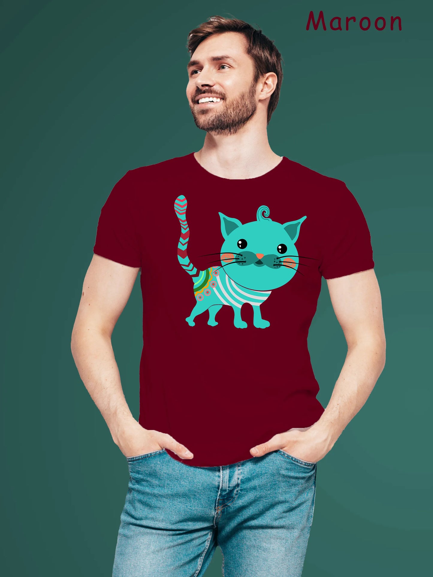 "An adorned cat" Unisex Regular T-Shirt