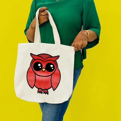 "A graceful owl" Artistic Tote Bag