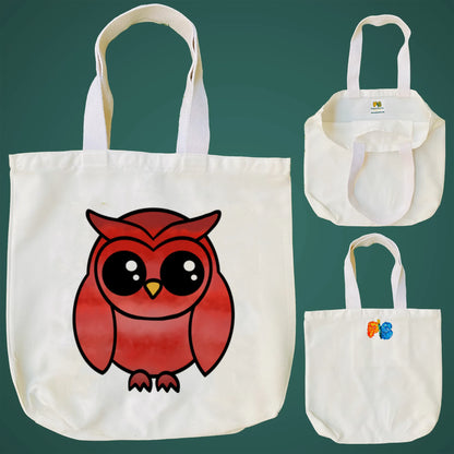 "A graceful owl" Artistic Tote Bag