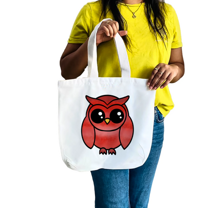 "A graceful owl" Artistic Tote Bag