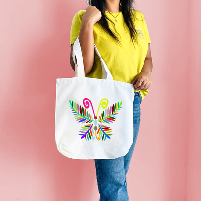 "A vibrant butterfly" Artistic Tote Bag