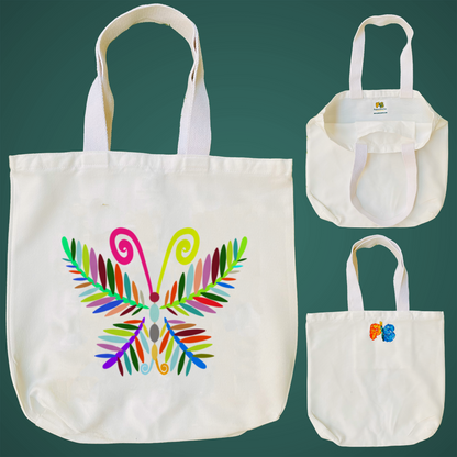 "A vibrant butterfly" Artistic Tote Bag