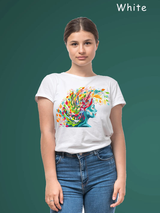 "Embracing Colourful Creativity in Life" Unisex Regular T-Shirt
