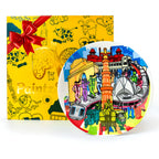 Gift box Delhi Cityscape ceramic wall plate