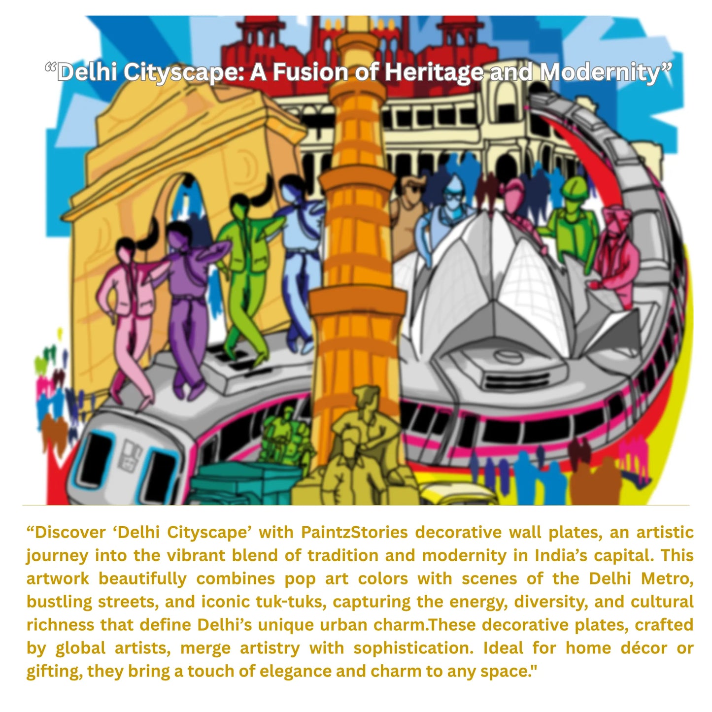 Story card Delhi Cityscape artwork