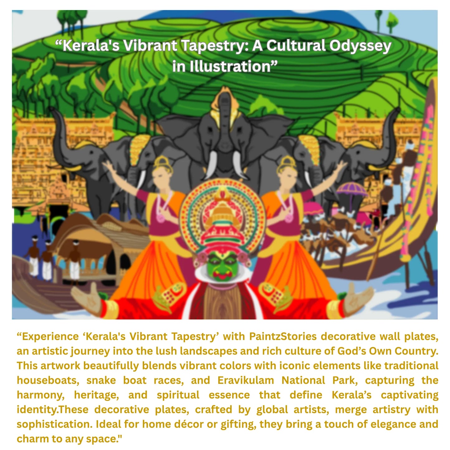 Story card Kerala’s Vibrant Tapestry artwork