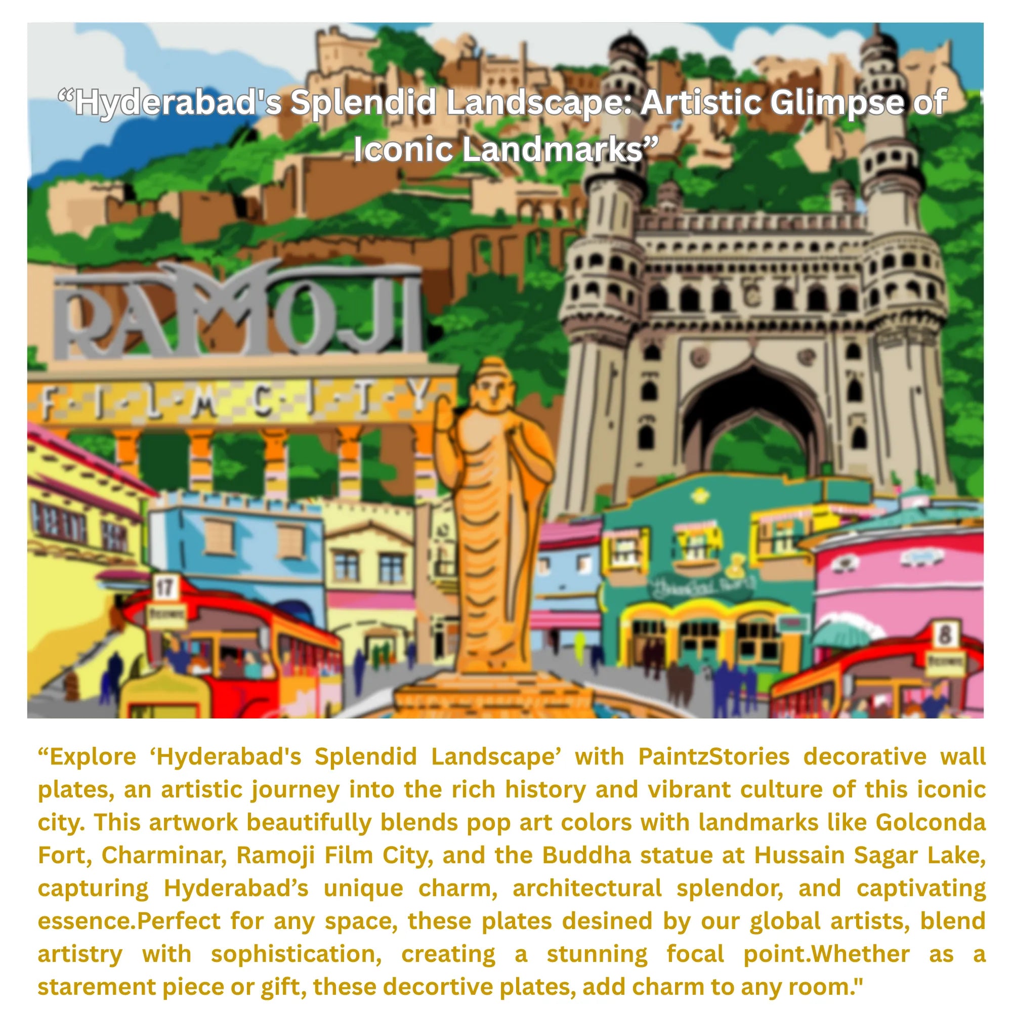 Story card Hyderabad’s Splendid Landscape artwork