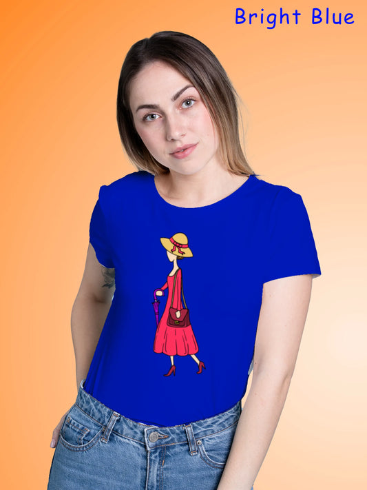 "A walking Lady" Unisex Regular T-Shirt