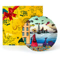Gift box packaging A Walking Lady ceramic plate