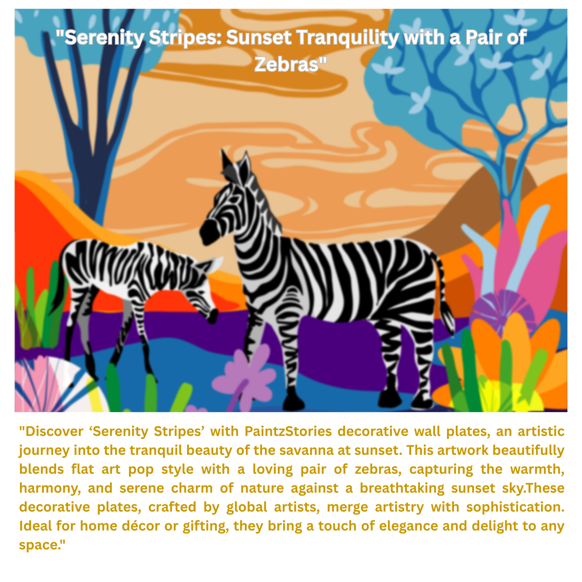 Artwork story card for Serenity Stripes plate