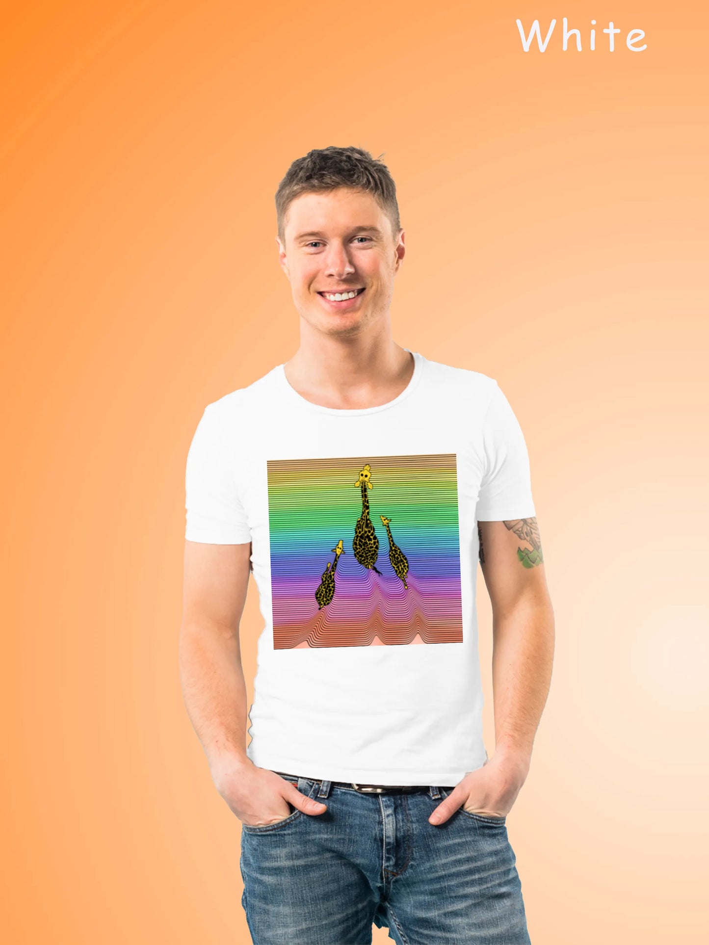 "Three giraffes" Unisex Regular T-Shirt
