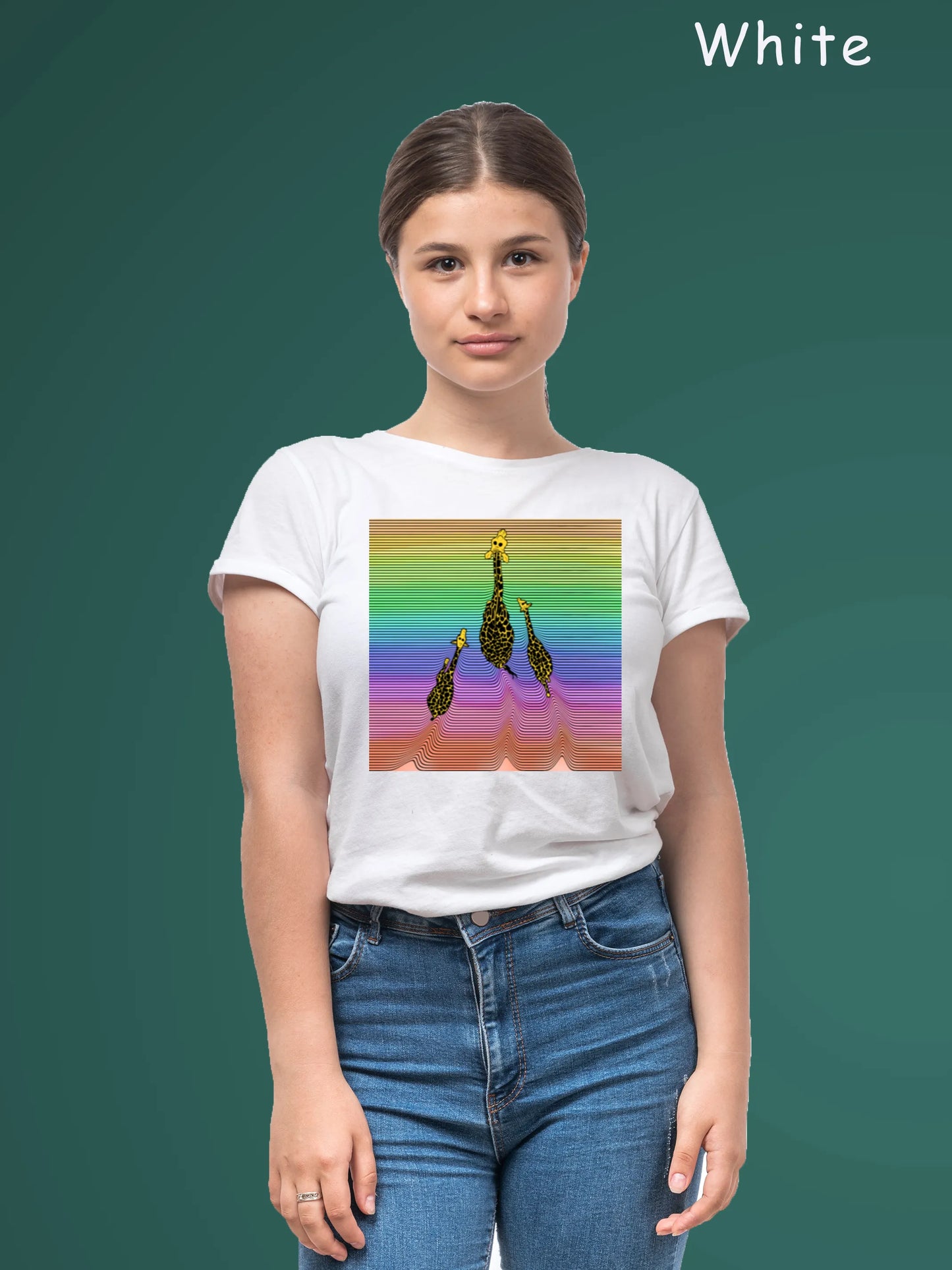 "Three giraffes" Unisex Regular T-Shirt