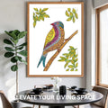 Colourful Bird wall decor display